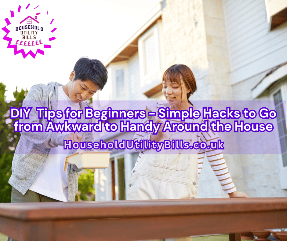 A Man And A Woman With House Paint And Paintbrush Engaged In Diy Home Improvement Tasks.